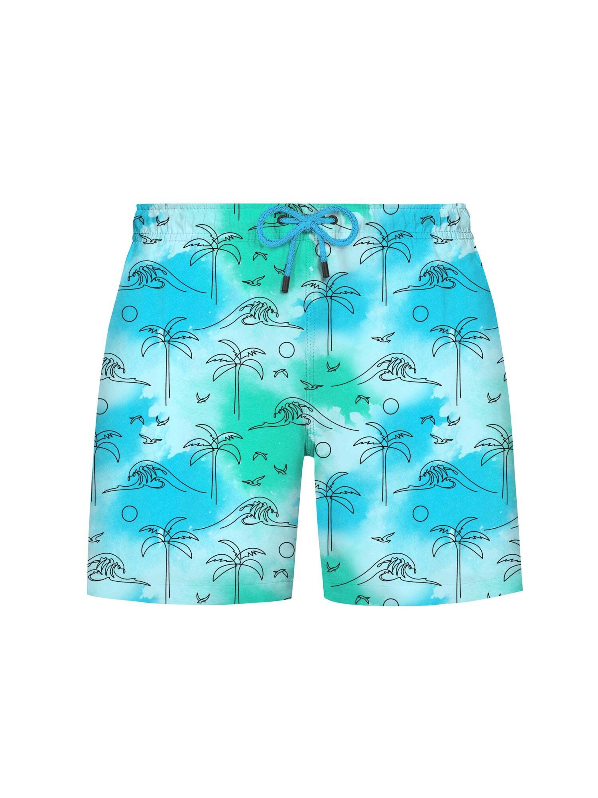 Pantaloncini da bagno 'TROPIC' di WESTMARK LONDON in blu: frontale