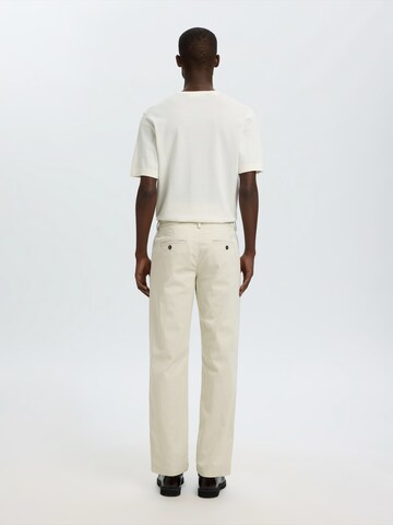 SELECTED Regular Broek 'SLMMiles' in Wit