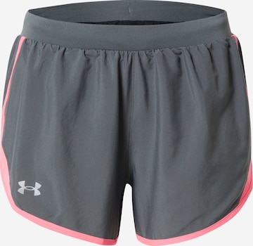 UNDER ARMOUR - Calças de desporto 'Fly By 2.0' em cinzento: frente