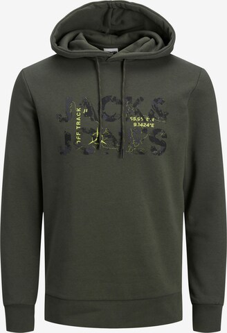JACK & JONES Sweatshirt 'TECH' in Groen: voorkant