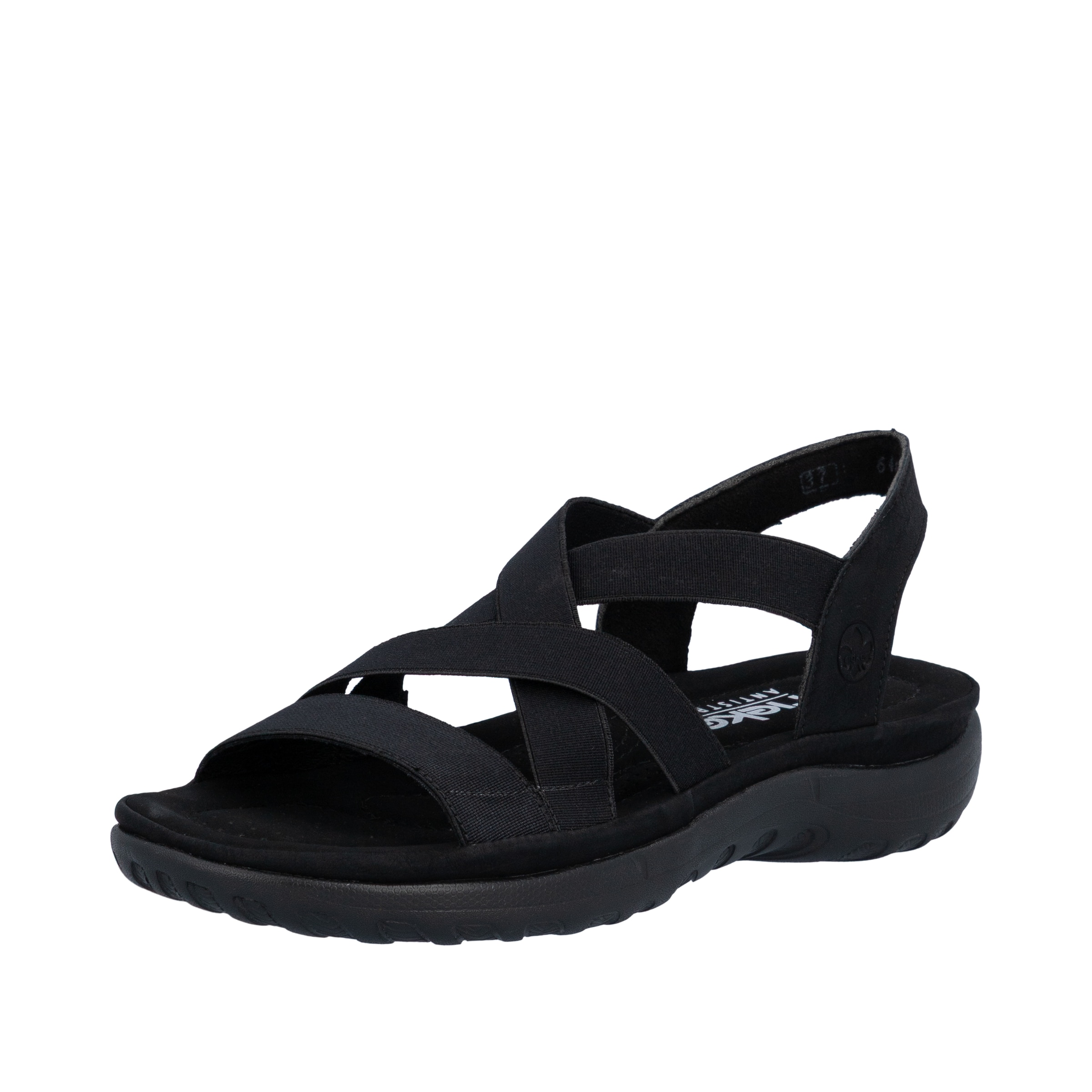 Mule '64857' Rieker en noir : devant