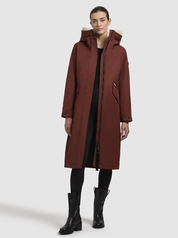 Cappotto funzionale ' Agneta-YM ' di khujo in marrone