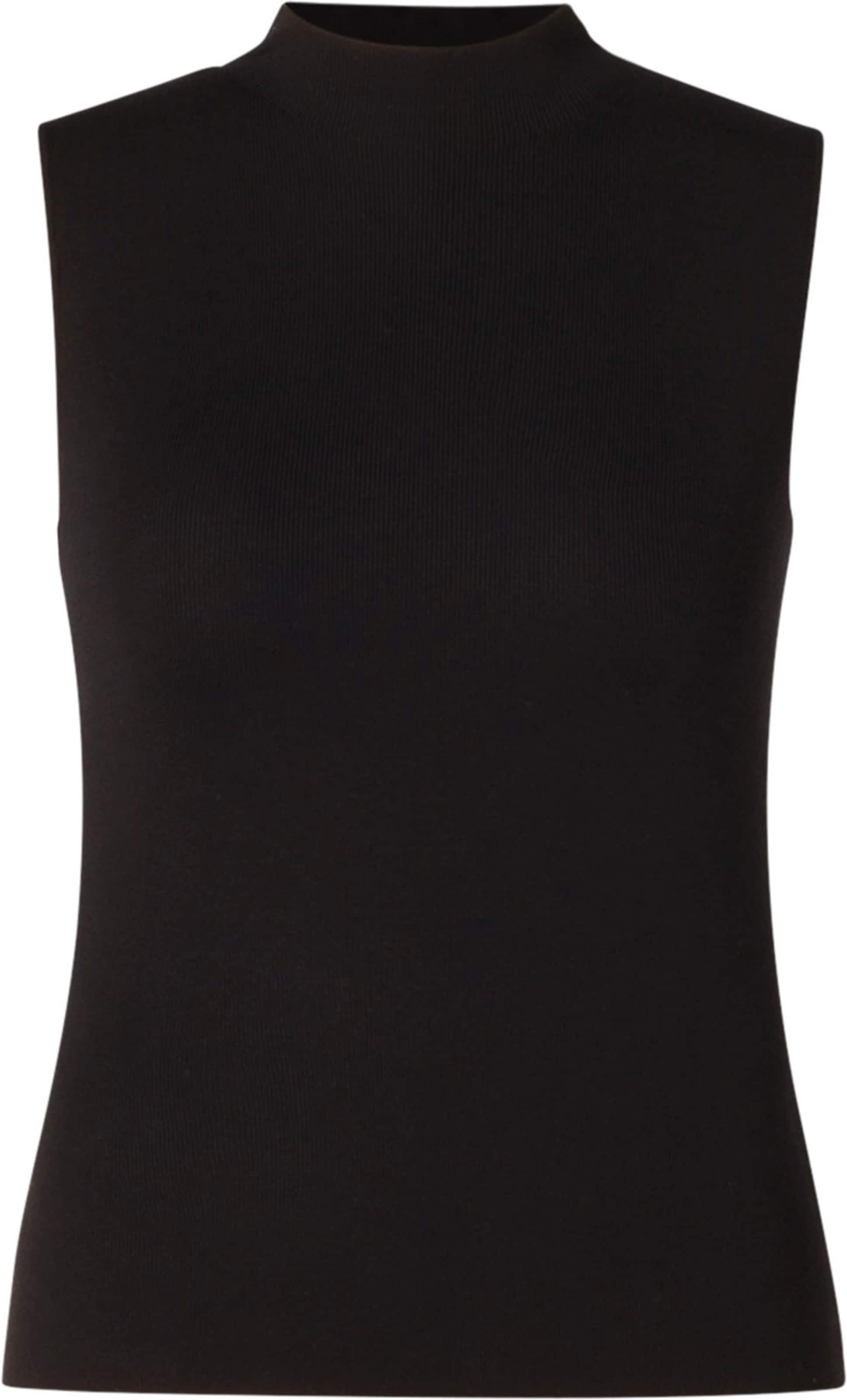 BASE LEVEL Top in Schwarz: Vorderseite