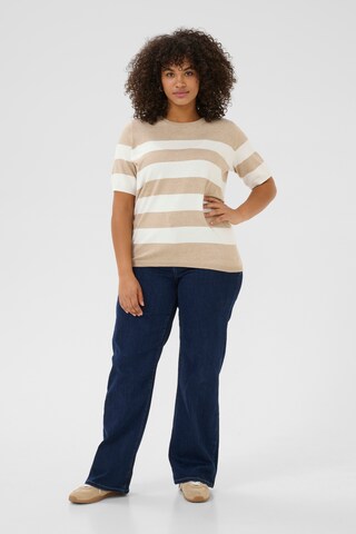 KAFFE CURVE Tröja 'KA Lizzy' i beige