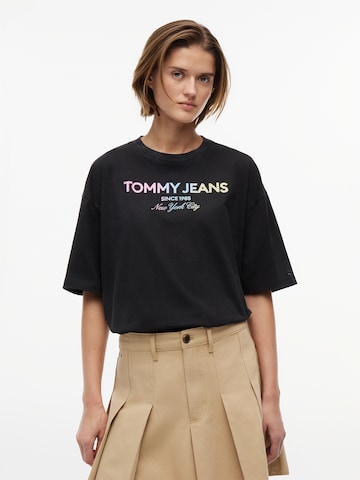 Tommy Jeans Μπλουζάκι σε μαύρο: μπροστά