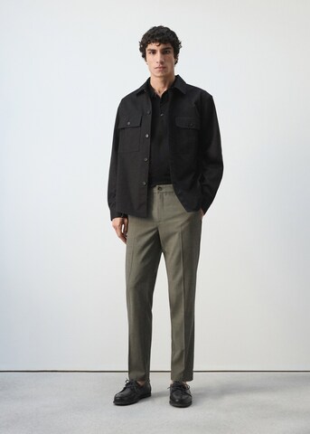 MANGO MAN Regular Pants 'Johan' in Green