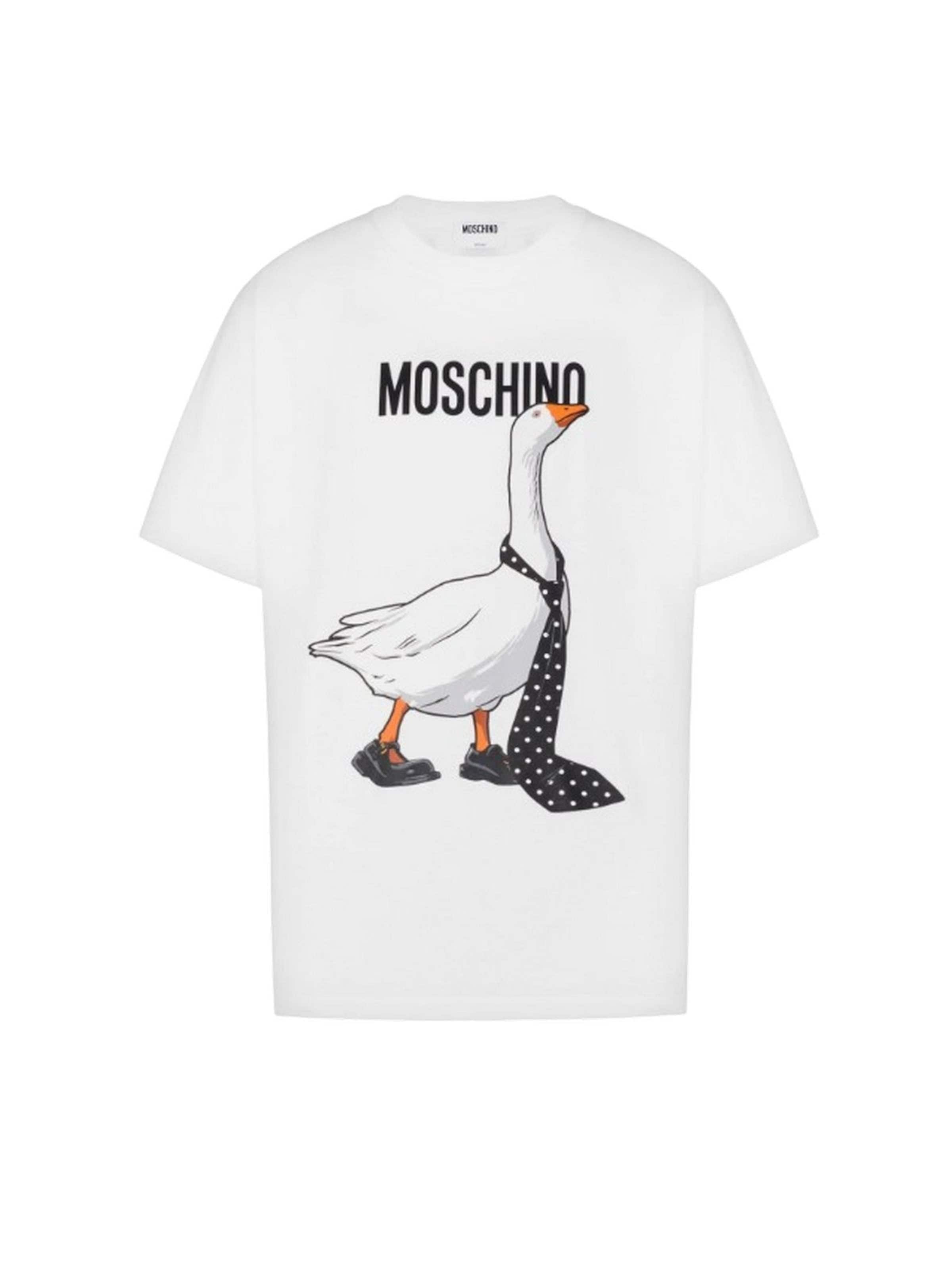 MOSCHINO - Camiseta en blanco: frente
