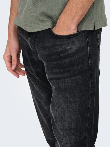 Only & Sons Regular Jeans 'ONSweft' in Black