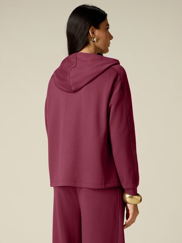 oltre - Sudadera con cremallera en rojo