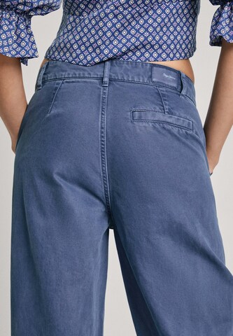 Pepe Jeans Wide Leg Hose 'ANYA' in Blau