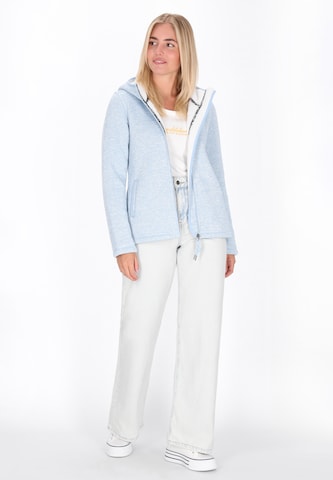 Schmuddelwedda Fleece jas in Blauw