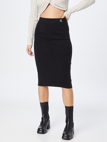 Calvin Klein Jeans Skirt in Black: front