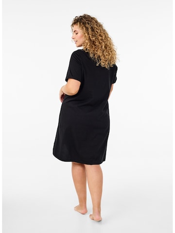 Chemise de nuit 'Mally' Zizzi en noir