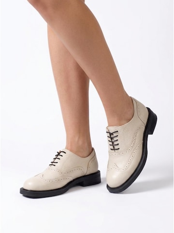 Flarelle Lace-up shoe 'Nivera' in Beige