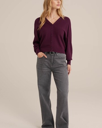WE Fashion Strickjacke in Lila