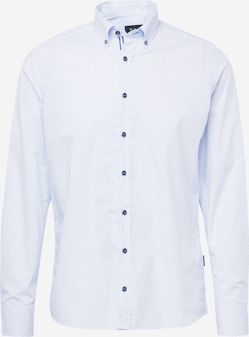 bugatti Slim fit Button Up Shirt in Blue: front