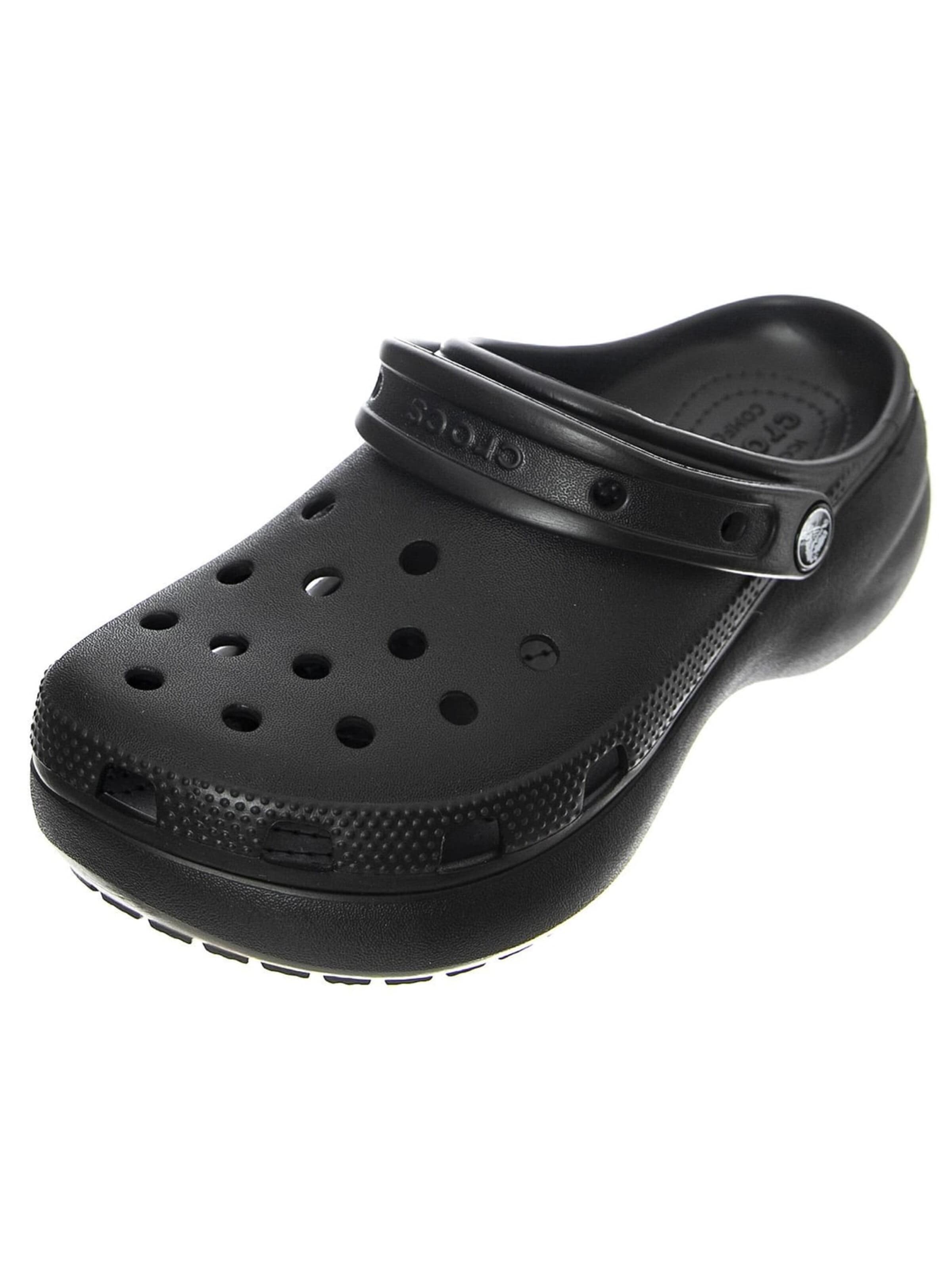 Crocs Træsko 'Classic Platform Clog Black' i sort: forside