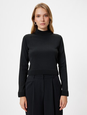 Koton Sweatshirt in Zwart: voorkant