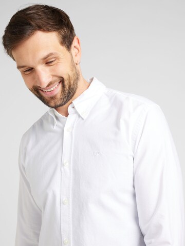 BOSS Slim fit Overhemd 'H-ROAN-BD' in Wit