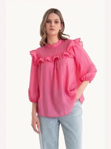 Hiccup - Blusa em rosa: frente