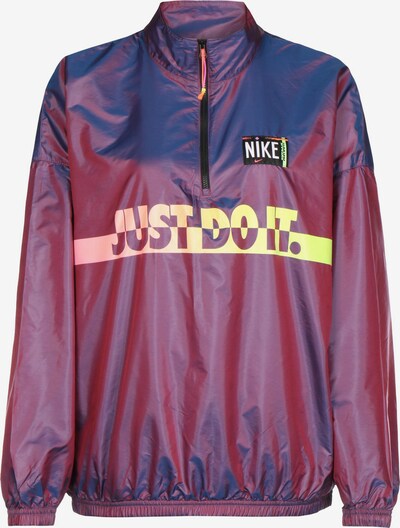 Nike Sportswear Jacke in hellgelb / lila / hellpink, Produktansicht