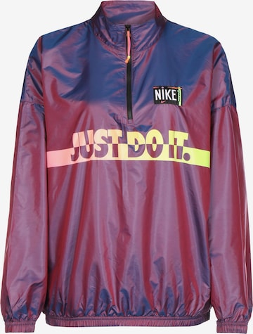 Veste mi-saison Nike Sportswear en violet : devant