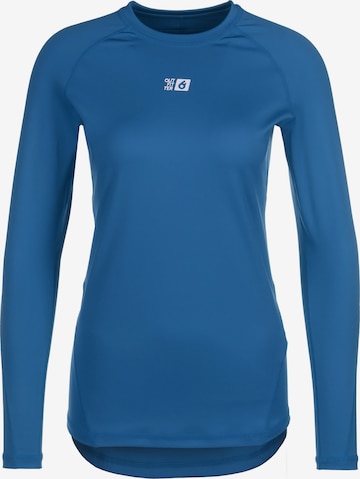 OUTFITTER Sportief sweatshirt 'OCEAN FABRICS TAHI' in Blauw: voorkant