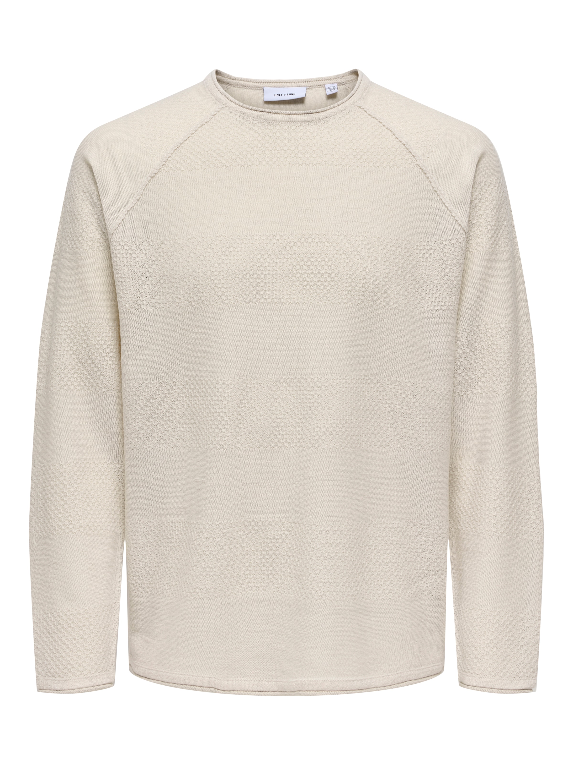Only & Sons Πουλόβερ σε μπεζ: μπροστά