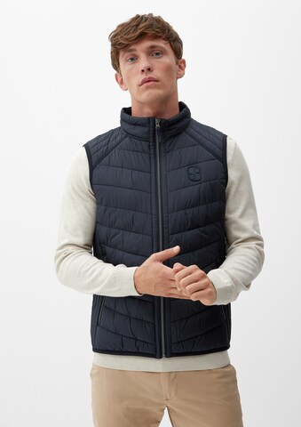 s.Oliver Bodywarmer in Blauw: voorkant