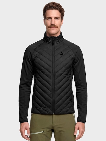 Veste en polaire fonctionnelle Schöffel en noir : devant