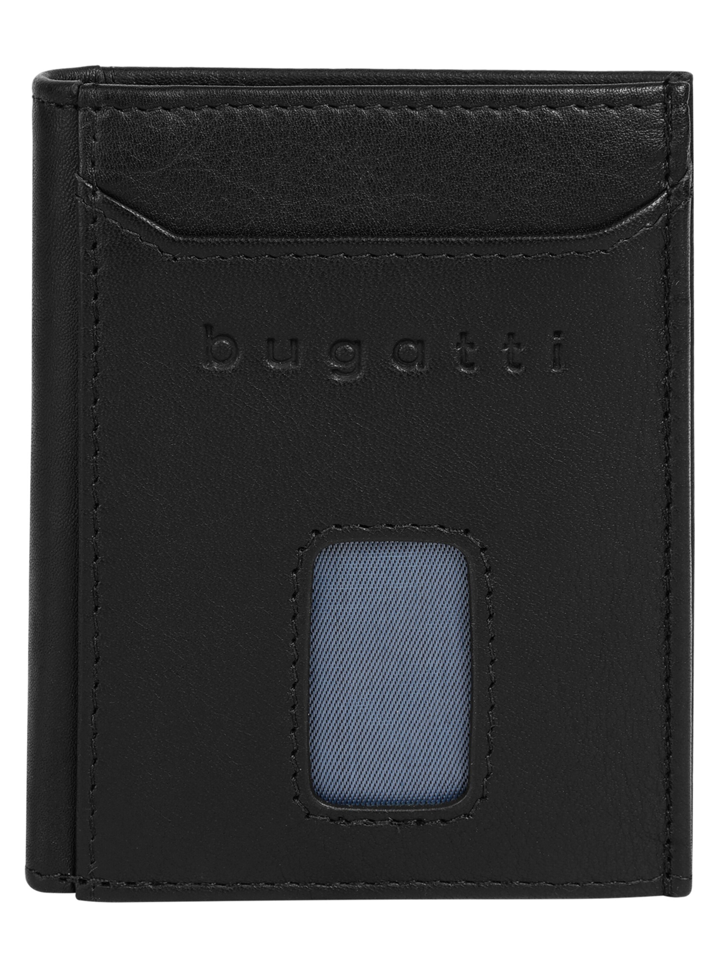 bugatti Wallet 'bugatti Geldbörse SECURE SLIM' in Black: front