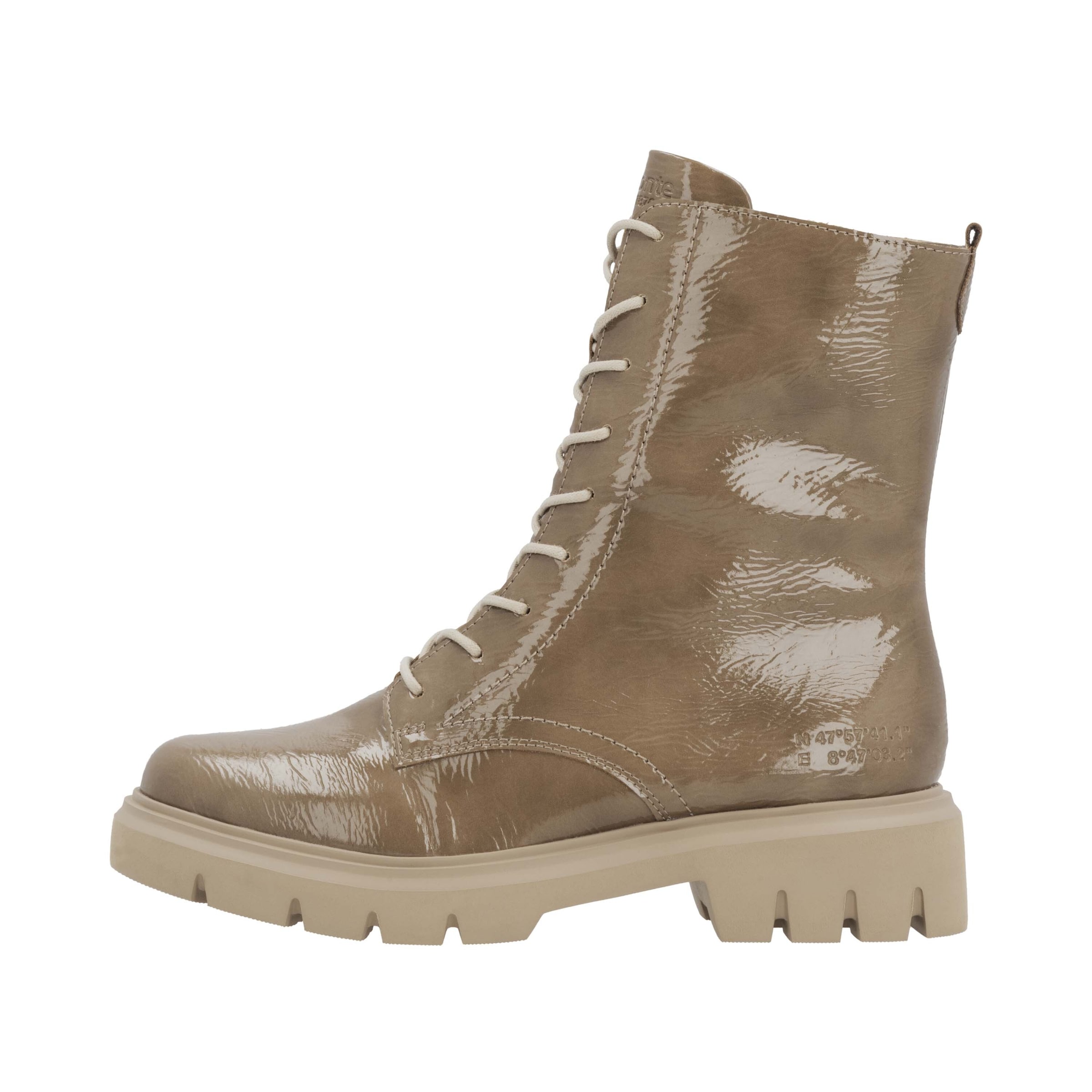 REMONTE Lace-Up Boots 'D1W72' in Beige
