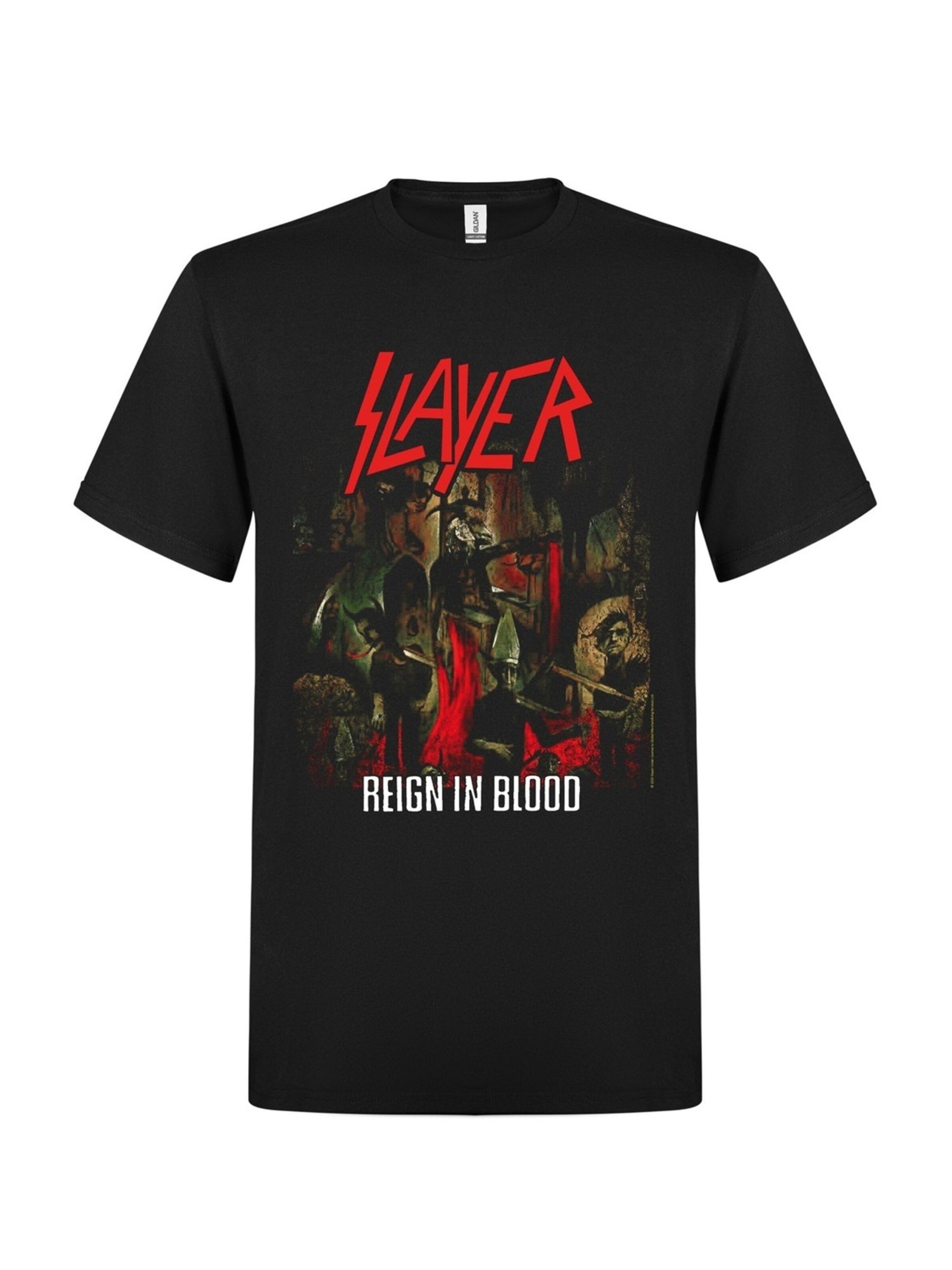 Maglietta 'Slayer Reign in Blood' di Rockshirts in nero: frontale