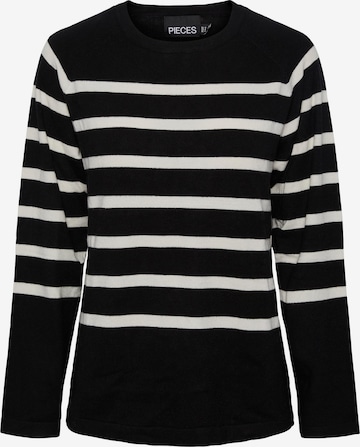 PIECES Sweater in Black: front