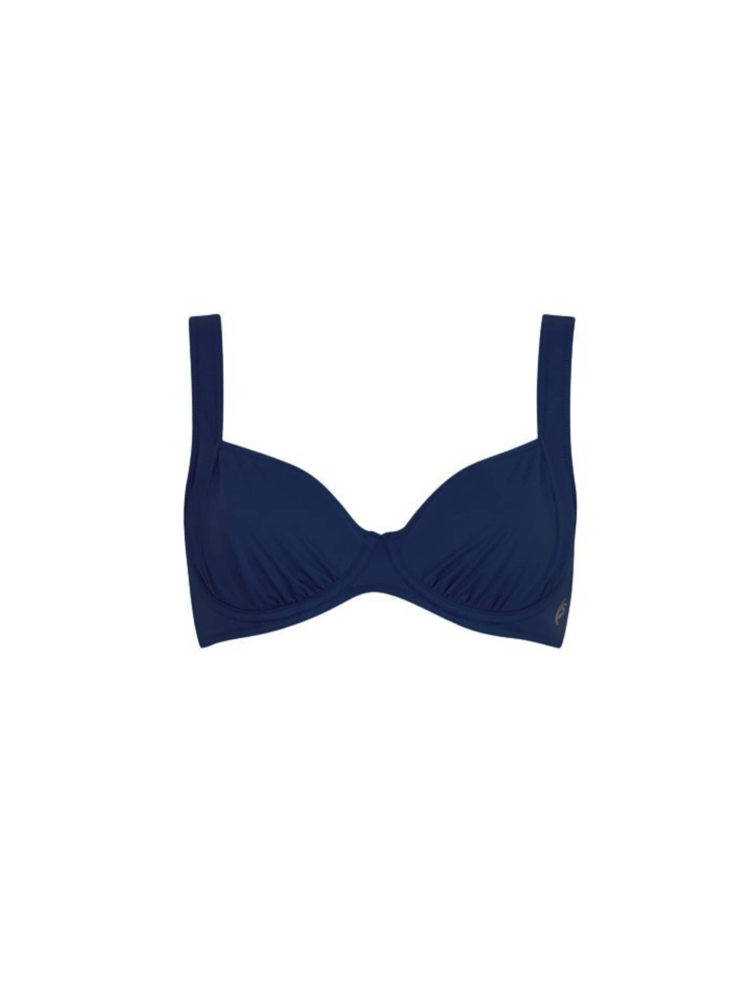 OLYMPIA Klassiek Bikinitop in Blauw: voorkant