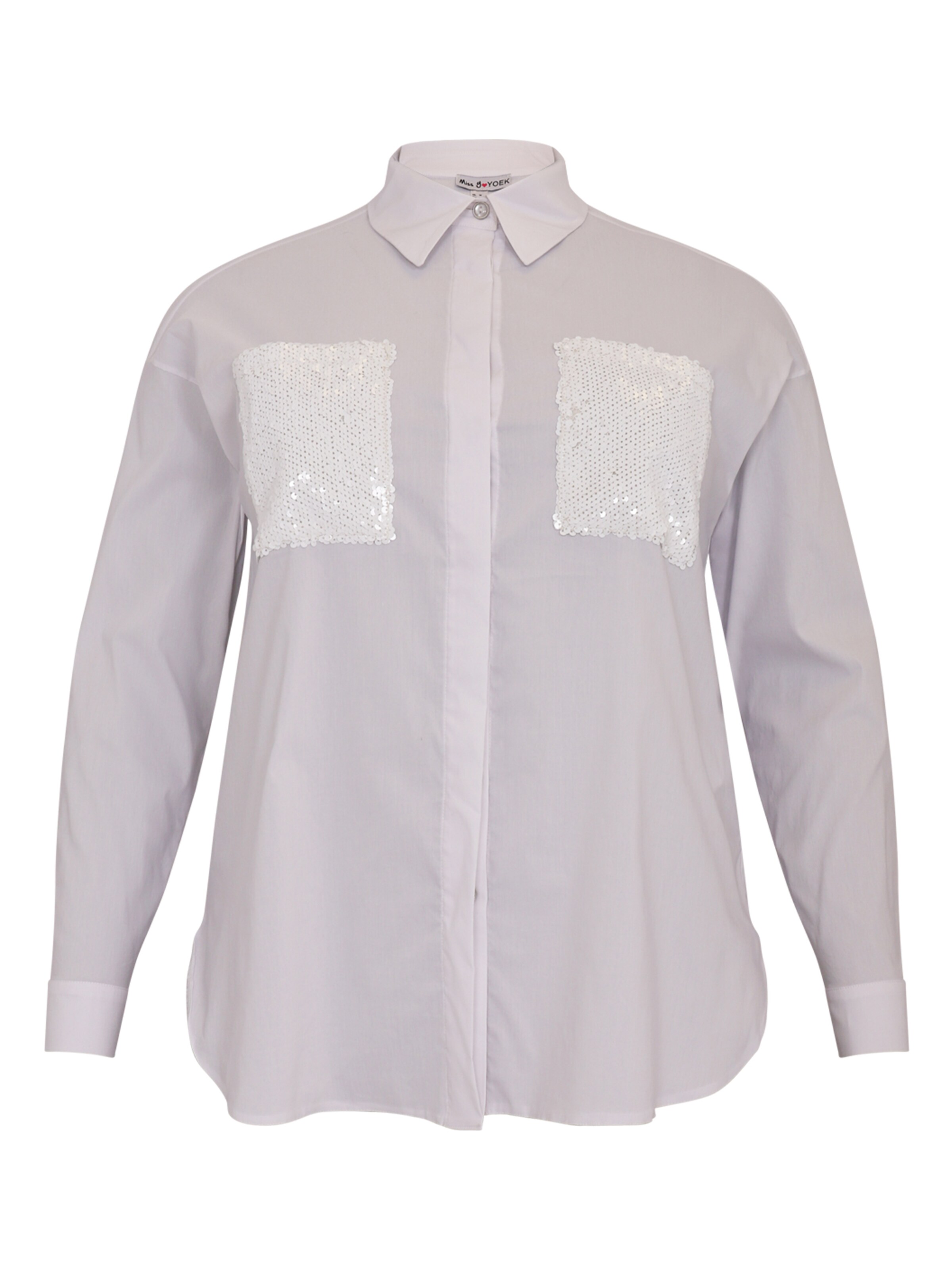 YOEK Blouse in Wit: voorkant