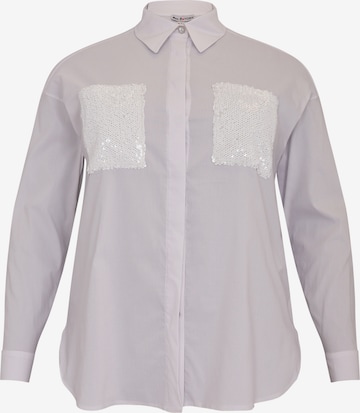 Yoek Blouse in Wit: voorkant