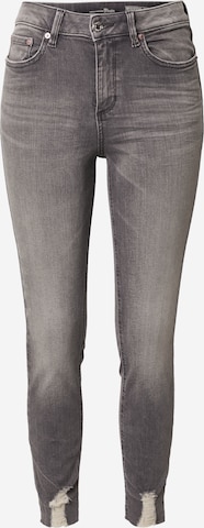 TOM TAILOR DENIM Skinny Jeans 'Janna' in Grey: front