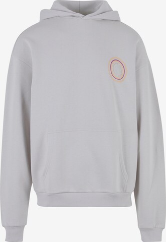 9N1M SENSE Sweatshirt 'Flower' in Grau: predná strana