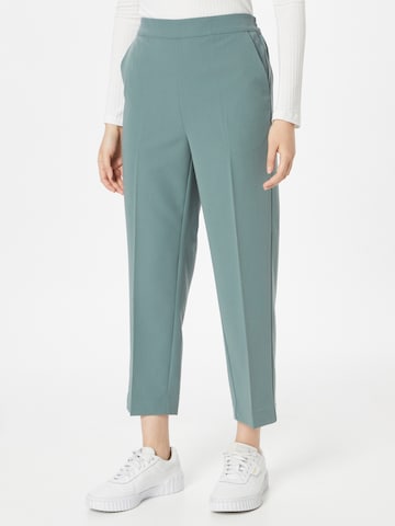 Kaffe Loose fit Pleated Pants 'Sakura' in Green: front