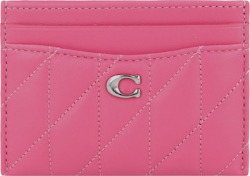 COACH Etui in Roze: voorkant