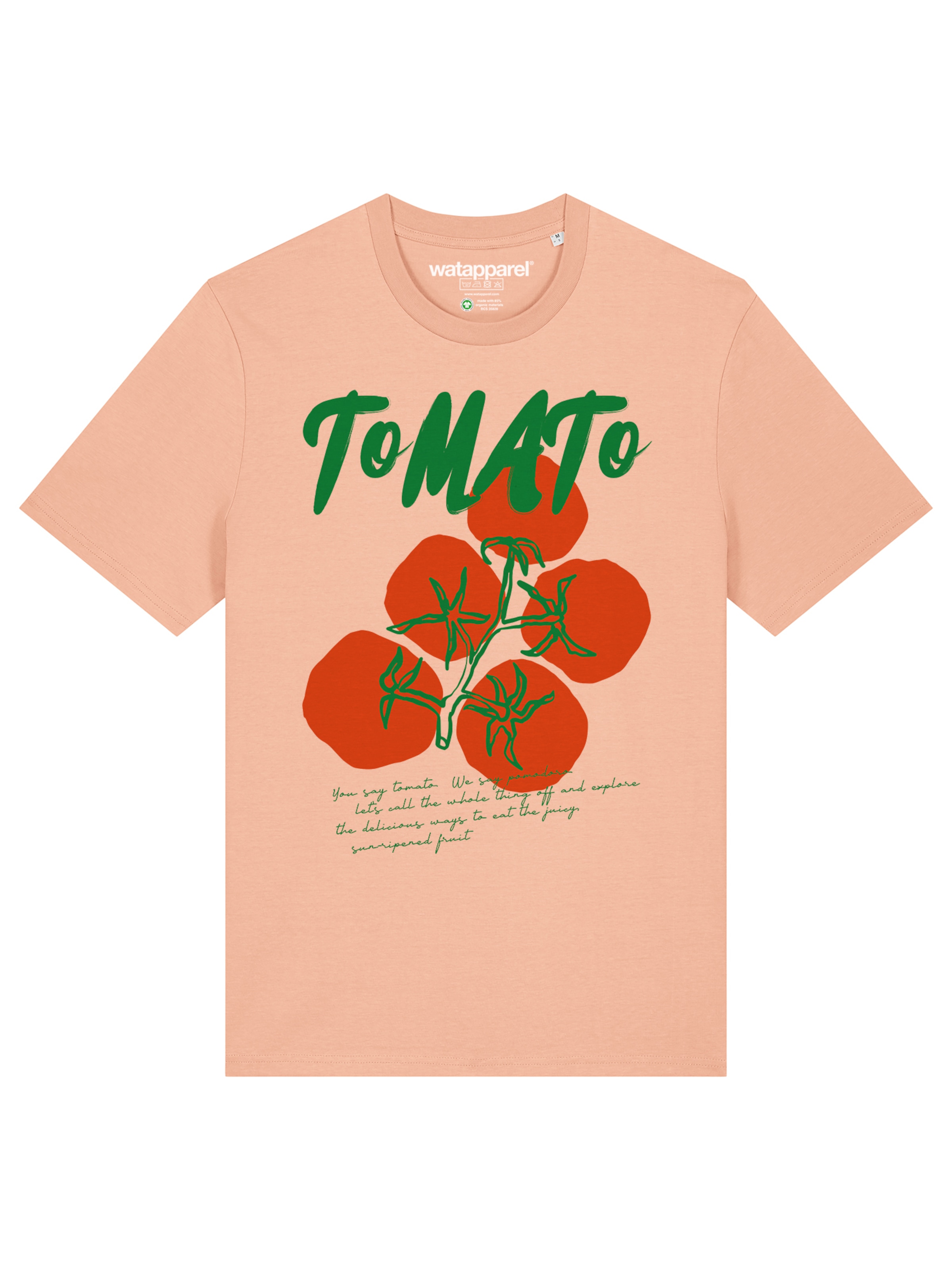 Watapparel Shirt 'Tomato' in Pink: front
