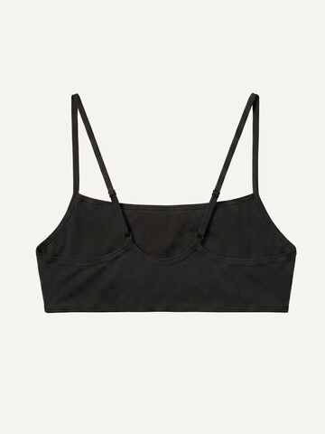 Bandeau Soutien-gorge de sport 'Merino Wool Sports Bandeau Bra - Black' ZUBEK en noir