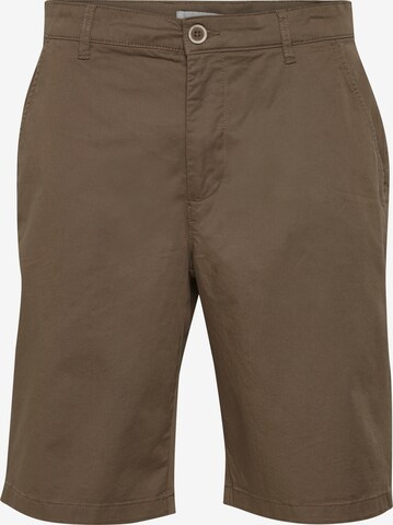 !Solid Regular Chino 'Bishop' in Bruin: voorkant