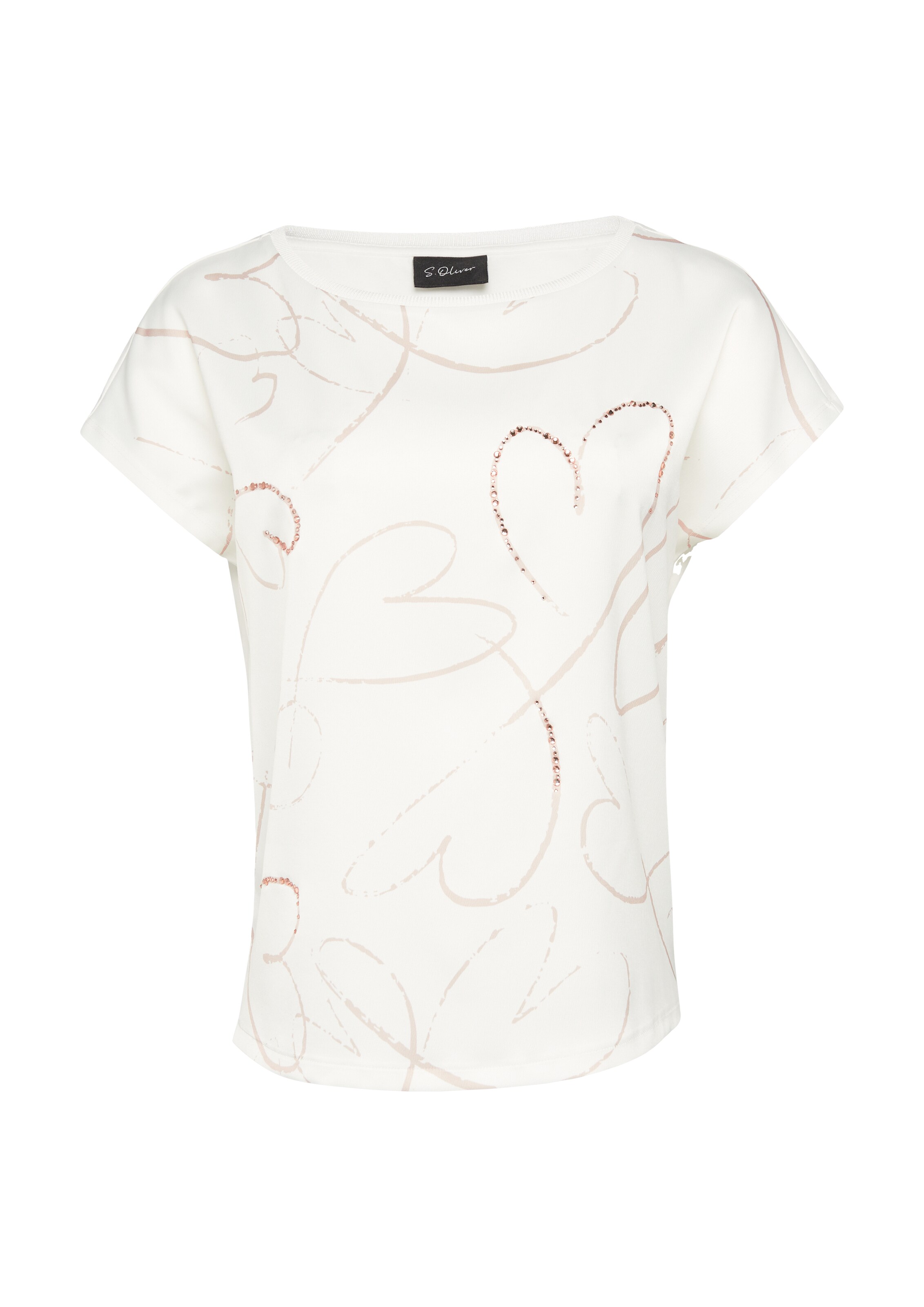 s.Oliver BLACK LABEL Shirt in Beige: voorkant