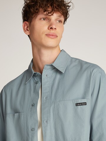 Calvin Klein Jeans Comfort fit Overhemd in Grijs