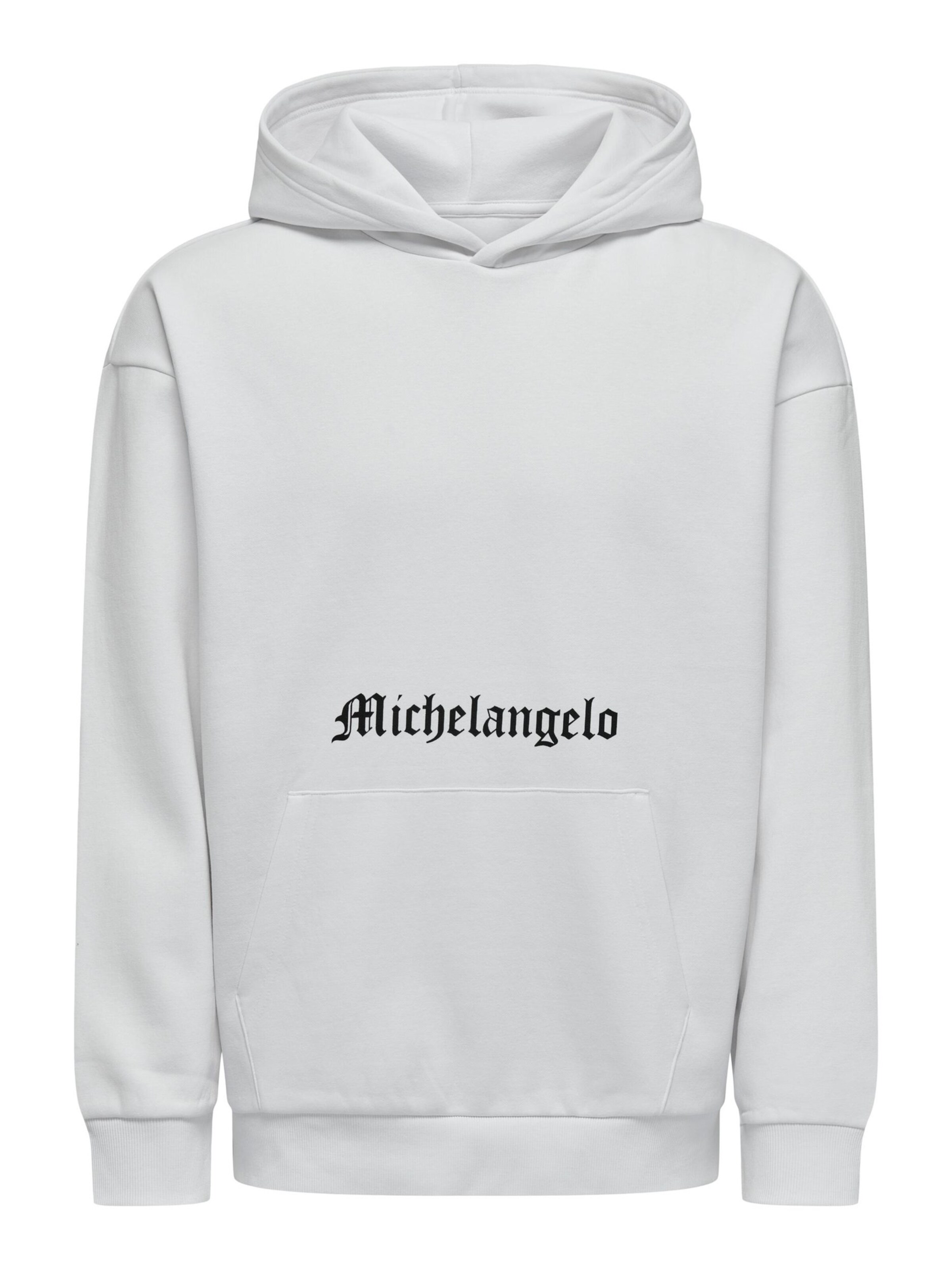 Only & Sons Sweatshirt 'ONSApoh Life' in White: front