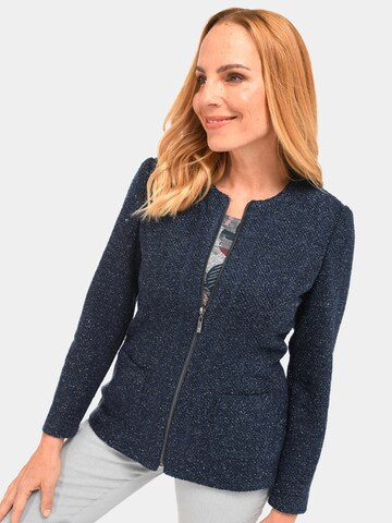 Goldner Strickjacke in Blau: predná strana