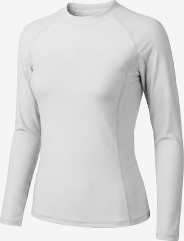 T-shirt fonctionnel 'Sports beach Long Sleeve UPF50+ top' MEETWEE en blanc : devant