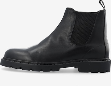 Boots chelsea 'JEFF' di Bianco in nero: frontale